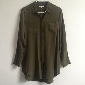 Madewell Broadway & Broome long sleeve silk shirt